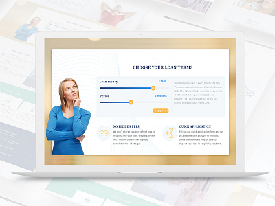 Loan Website Concept bank concept instalment loan website