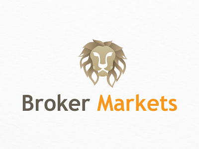 Broker Logo Concept broker business growth lion head lion logo logo logo design opportunity strength