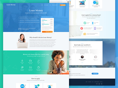 Money Loan website design