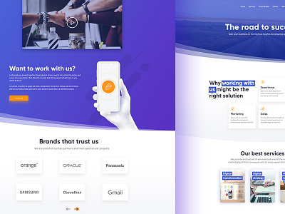 Marketing agency design concept