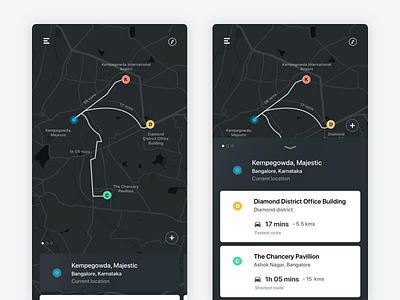 Maps - Multiple locations interaction location maps mobile navigate search