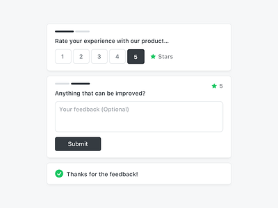 Feedback Component feedback interface nps rate ui