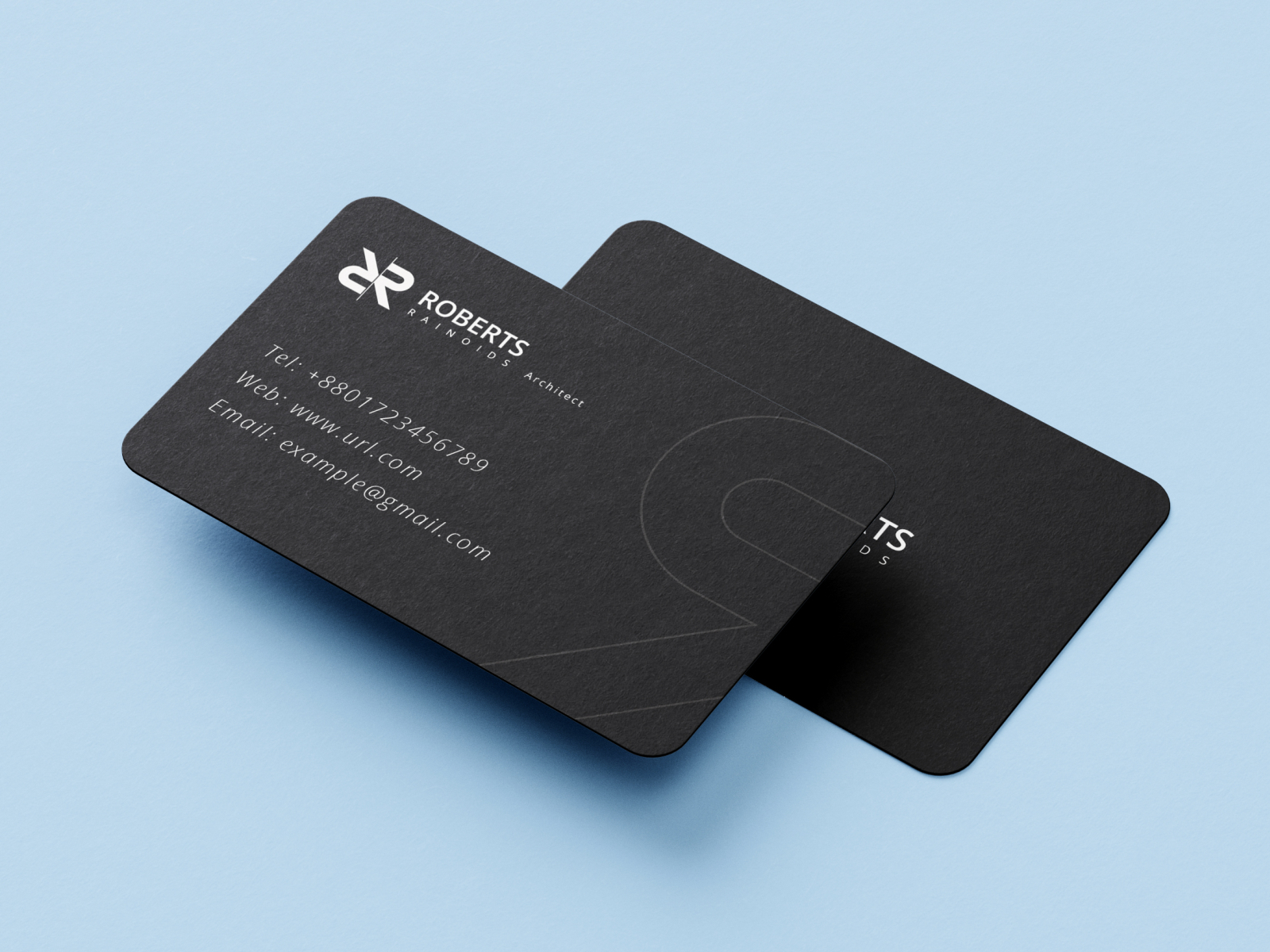 Modern Black Business card by Sabbir Mia on Dribbble