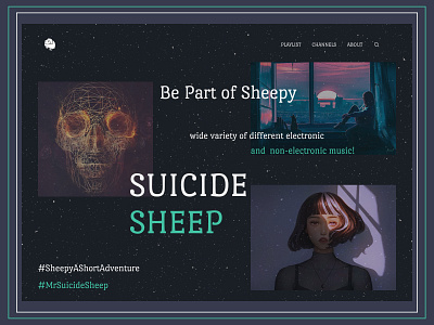 Suicide Sheep Landing Page