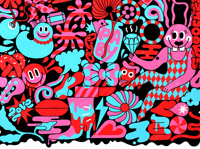 Girly Stuff illustrate illustration paint paintpen pattern pattern design patternart posca
