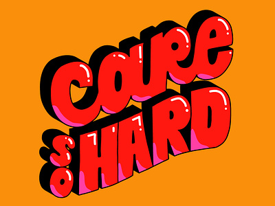 Care So Hard goodtype goodtypetuesday lettering mantra quotes type vector