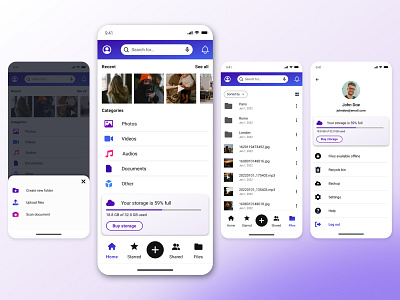 Cloud Storage App Design