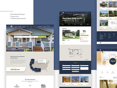 Homes Direct homepage innerpages logo real estate responsive design ux ui