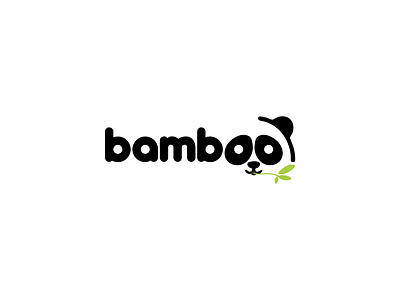 Bamboo, panda logo branding design logo vector