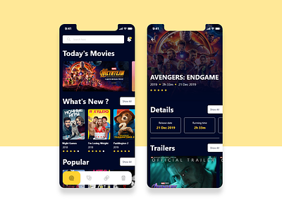 Movie app adobe xd app design movie movie app ui ux