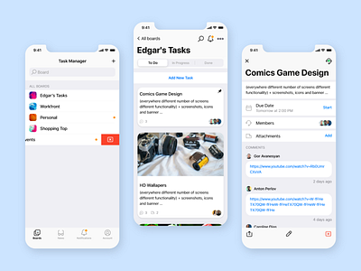 Task Manager For iOS adobe xd app design ios manager perfect pixel system task ui ux