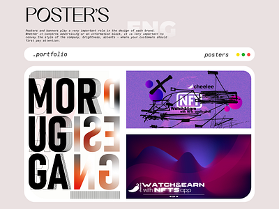 Posters design figma graphic design moruga nft portfolio poster vector