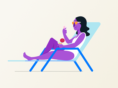 Lounging beach chair lounging poolside relaxing smartphone sunbathing sunglasses