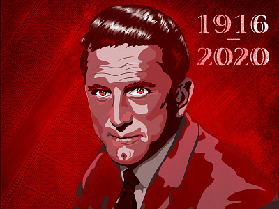 Kirk Douglas Tribute celebrities digital art gone in 2020 illustration illustration art in memoriam ipad pro kirk douglas kirk douglas rest in peace kirk douglas tribute procreate procreate art stars that left us tribute