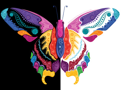 Colorful Butterfly adobe fresco adobe illustrator animals butterflies butterfly butterfly illustrations digital art illustration illustration art illustrations illustrator nature vector art vector illustrations wildlife