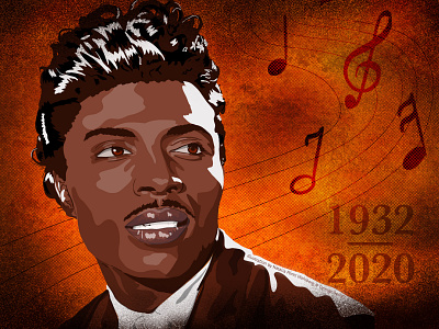 Little Richard Tribute celebrities digital art digital illustration illustration illustrations music legends people procreate procreate art tributes