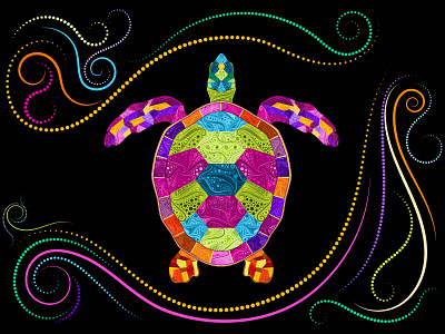 Colorful SeaTurtle adobe fresco adobe illustrator animal illustration animals colorful colorful turtle digital art digital illustration illustration illustration art illustrations illustrator sea turtle turtles vector vector art vector illustration