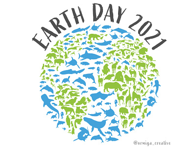 Earth Day 2021 adobe illustrator animal illustration animals digital art earth earthday earthday2021 illustration illustrations illustrator nature vector art wildlife