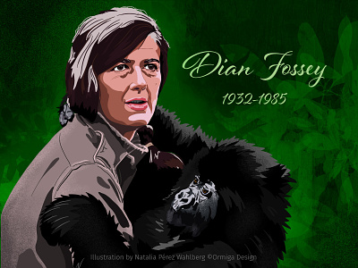 Tribute to Dian Fossey animals dian fossey digital art digital illustration gorillas illustration illustration art illustrations procreate procreate art procreate illustration tribute art wildlife