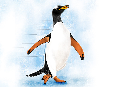 Cute penguin animals digital art illustration illustration art illustrations penguin illustration penguins procreate art procreate illustration wildlife wildlife illustrations