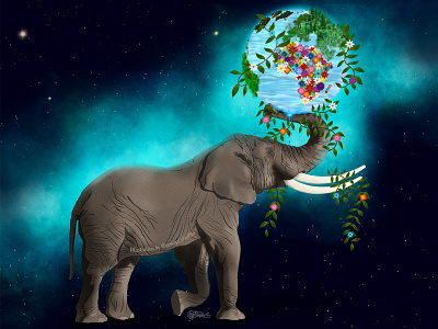 Earth Day 2022 illustration animals art artivism digital art earth earth day ecosystem elephants illustration illustration art illustrations illustrator nature procreate procreate art wildlife