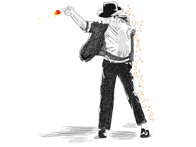 Michael Jackson dancing the magic adobe illustrator draw digitalart illustration illustrator illustrator cc illustrator draw michael jackson mj tablet art