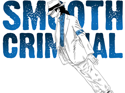 Michael Jackson Smooth Criminal illustration artists digital art famous people illustration illustration design line illustration michael jackson michael jackson illustration smooth criminal type with illustration typography