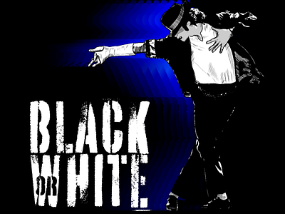 Michael Jackson Black or White illustration