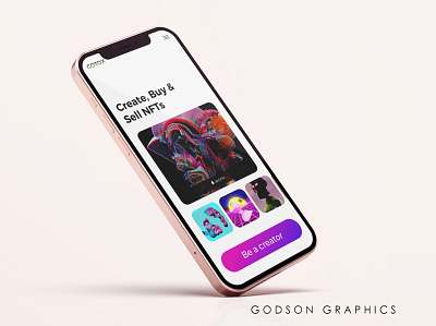 GOTOX NFT APP 3d animation app design graphic design ui ux