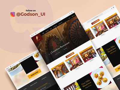 Modern Restaurant Web Design app branding design graphic design illustration typography ui ux web design web ui website