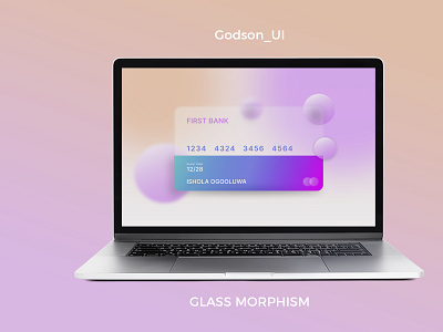 Credit Card Glass Morphism Design