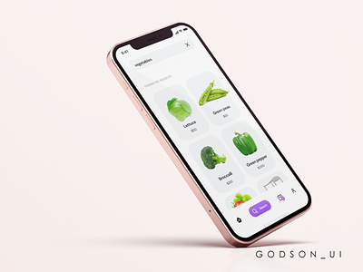 D'mime Foods App UI design