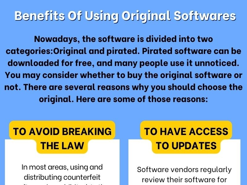 Benefits Of Using Original Softwares by GlobalSoftware24 on Dribbble