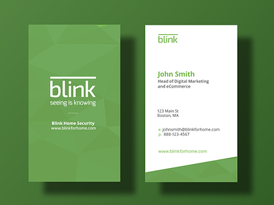 Blink Business Card branding business card card mockup polygons stationary