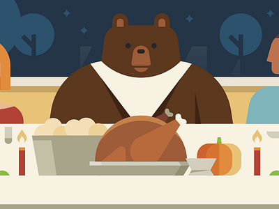 Hungry, hungry bear.