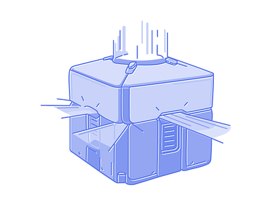 Loot Box game illustration loot box video game