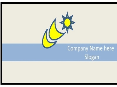 Nature business card logo design logo