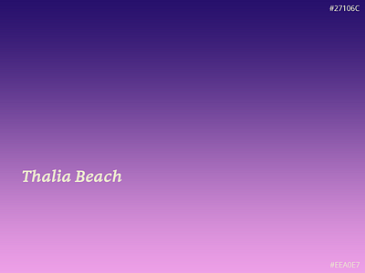 Thalia Beach gradient rebound