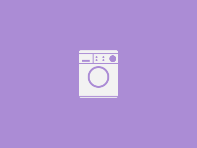 Washing Machine glyph machine purple washing white