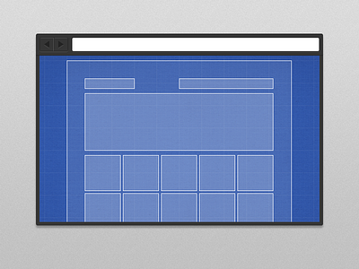 Web browser mockup screen web design website