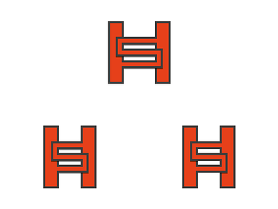 Logo Redesign V2 gray h logo orange redesign s