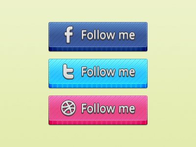 Okolyten buttons follow media social