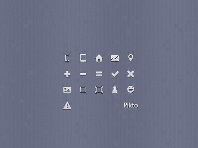 Pikto 16px icon set