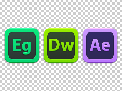 Eg Dw Ae adobe aftereffects cs6 dreamweaver edge icons