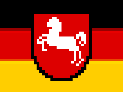 Lower Saxony coat of arms flag germany horse pixel psd rebound