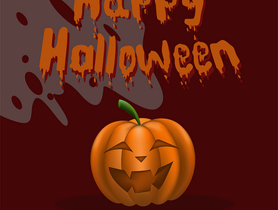 Happy Halloween pumpkin smiling cartoon clothes holiday kids poster present print pumpkin