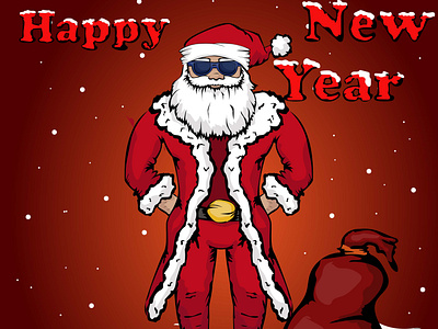 Santa Happy New Year