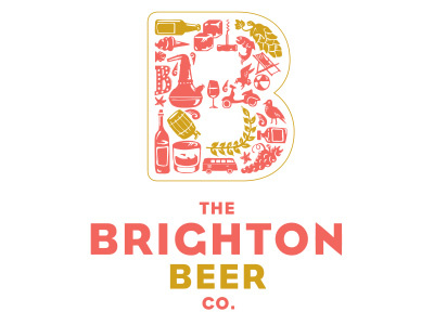 The Brighton Beer Co. beer branding brighton illustration logo