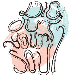 Dig Out Your Soul handlettering head oasis