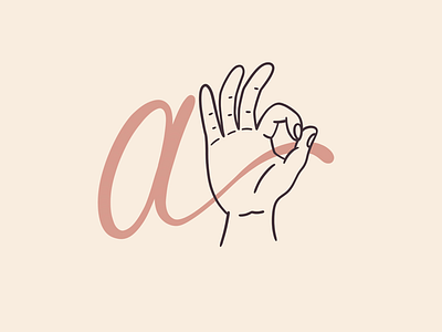 a-OK illustration lettering